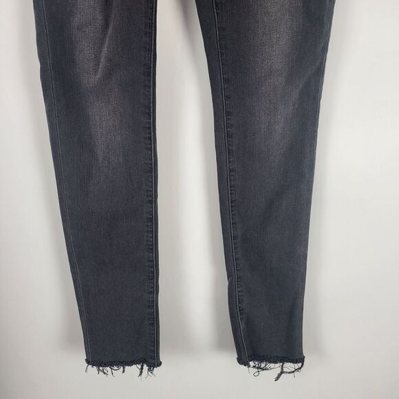 Madewell 9" Mid Rise Skinny Leg Jeans 25 Womens Black Pockets Stretch Bottoms - Picture 5 of 11